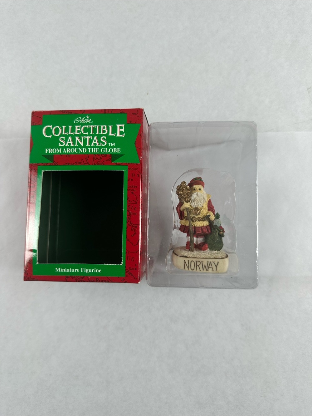 Gibson Collectible Santa’s From Around The Globe Miniature Figurine- Norway